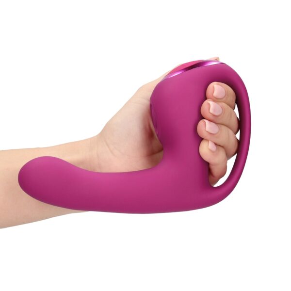 Riko   Rechargeable Triple Action Thumper with Advanced Finger Motion & Pulse Wave Stimulator   Pink - obrazek 11