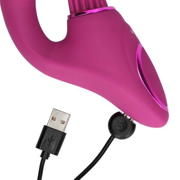 Gen   Rechargeable Triple Action G Spot Vibrator with Pulse Wave  and Vibrating Bristles   Pink - obrazek 11