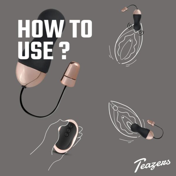 Teazers Vibrating Egg With Remote Control - obrazek 11
