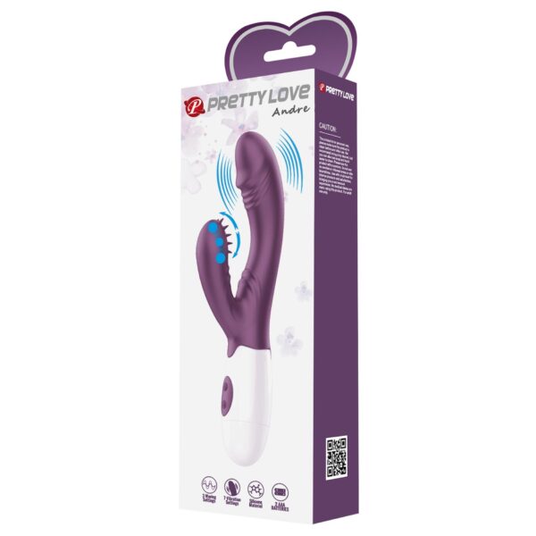PRETTY LOVE   Andre purple, 3 waving modes 7 vibration functions - obrazek 10