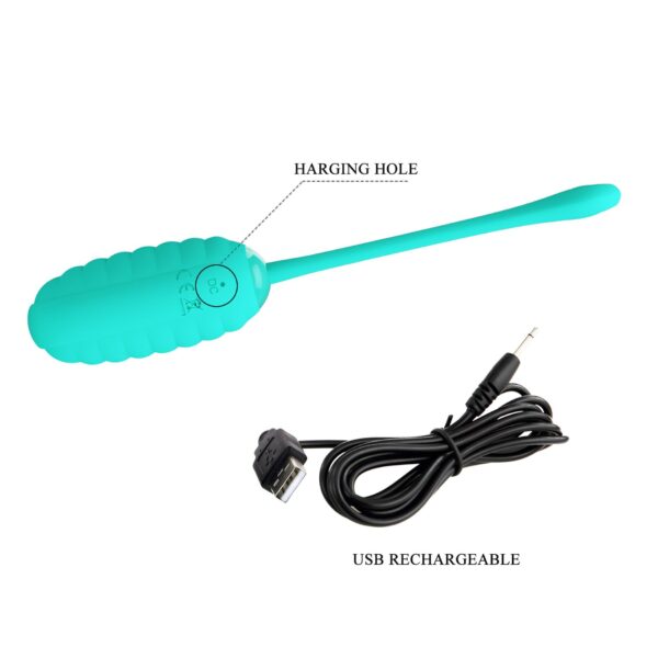 PRETTY LOVE   KIRK EGG Green 12 function vibrations - obrazek 11