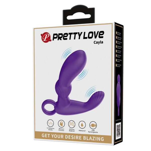 PRETTY LOVE   Cayla purple, 12 vibration functions Memory function - obrazek 10