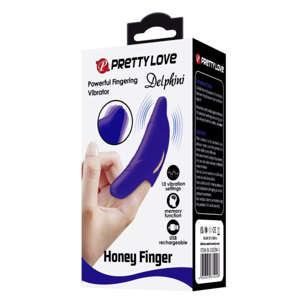 PRETTY LOVE   Delphini, Honey Finger 10 vibration functions - obrazek 11