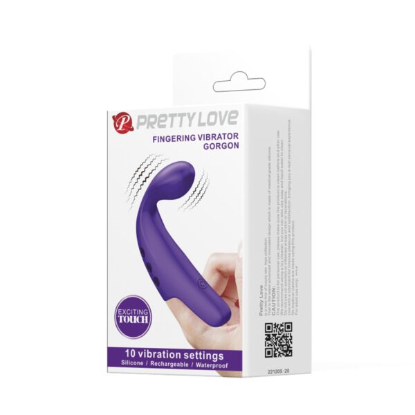 PRETTY LOVE   FINGERING VIBRATOR GORGON Purple,  10 vibration functions - obrazek 11