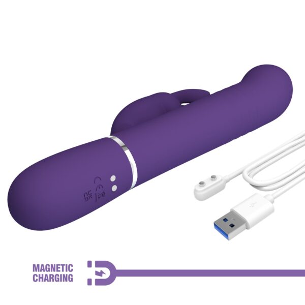 PRETTY LOVE   Coale dark Purple, 7 vibration functions 4 rotation functions 4 thrusting settings - obrazek 11