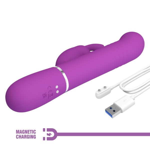 PRETTY LOVE   Coale Purple, 7 vibration functions 4 rotation functions 4 thrusting settings - obrazek 11