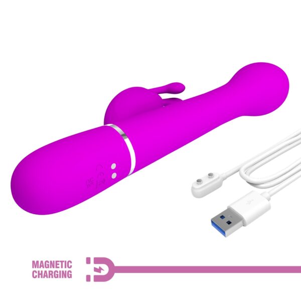 PRETTY LOVE   Dejon Twinkled Tenderness Purple, 7 vibration functions 4 thrusting settings 4 rotation functions - obrazek 11
