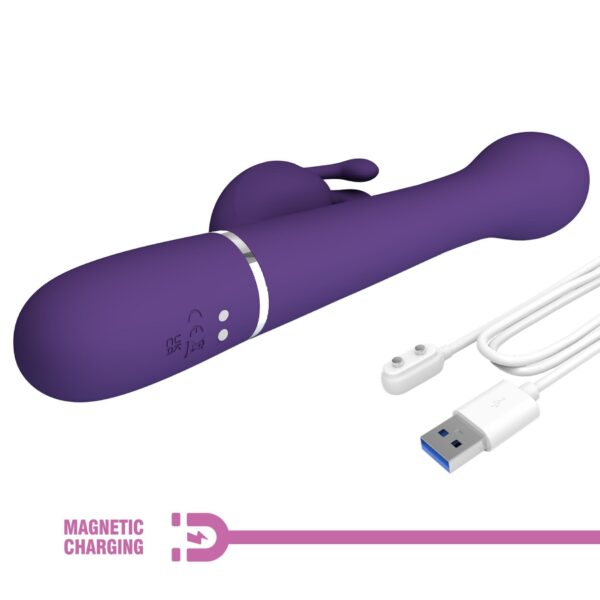 PRETTY LOVE   Dejon dark Purple, 7 vibration functions 4 thrusting settings 4 rotation functions - obrazek 11