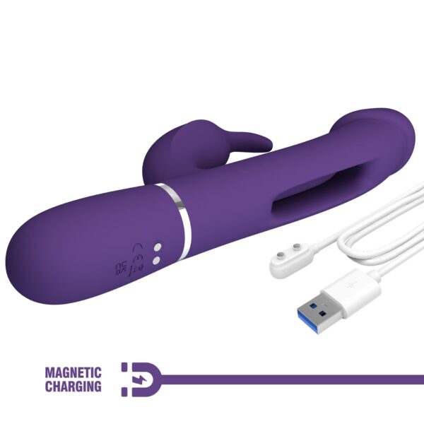 PRETTY LOVE   Kampas dark Purple, 7 vibration functions 4 licking settings - obrazek 11