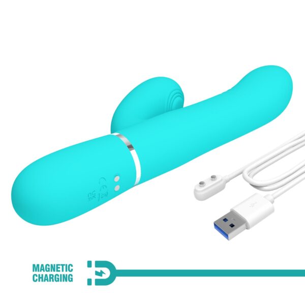 PRETTY LOVE   Mariana light blue, 7 vibration functions, 7 thrusting settings, 4 rolling functions, 4 nodding functions - obrazek 11