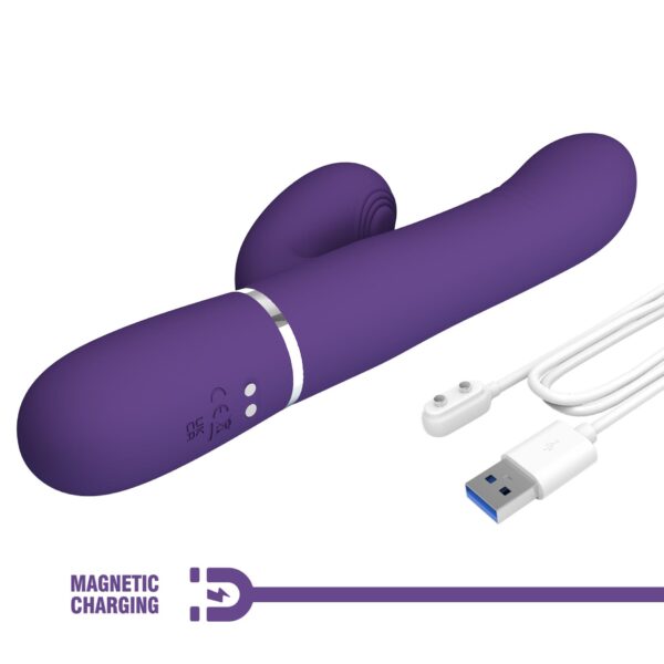 PRETTY LOVE   Mariana dark purple, 7 vibration functions, 7 thrusting settings, 4 rolling functions,4 nodding functions - obrazek 11