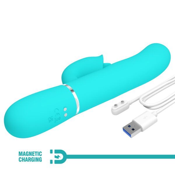 PRETTY LOVE   Gigi light blue, 7 thumping functions 7 licking modes - obrazek 11