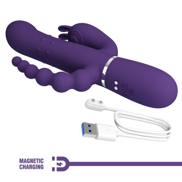 PRETTY LOVE   Cammy Dark Purple, Twinkled Tenderness, 7 thumping functions 7 vibration functions 4 rolling functions - obrazek 11