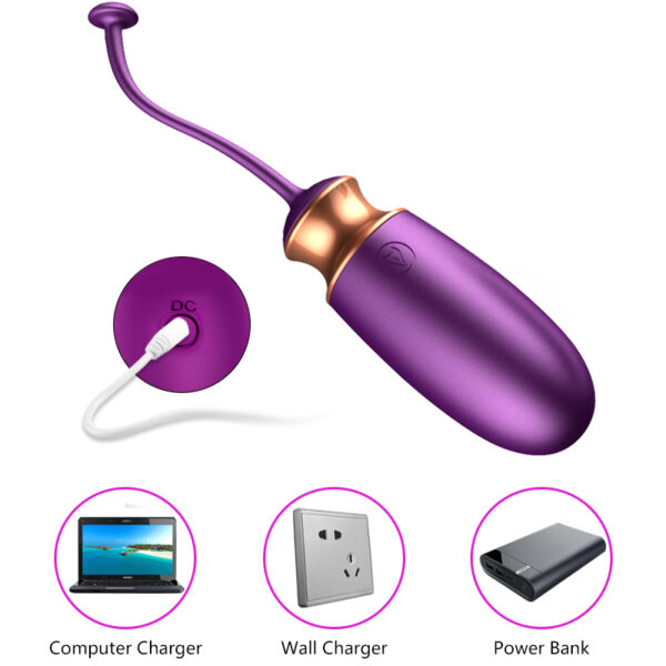 Jajko/wibr Vibrating Silicone Love EGG USB 10 Function / Heating / Voice Control - obrazek 12
