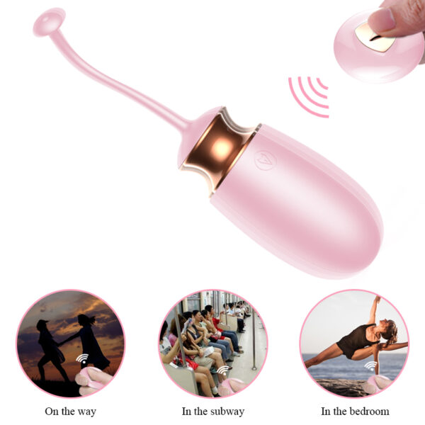 Jajko/wibr Vibrating Silicone Love EGG USB 10 Function / Heating / Voice Control - obrazek 12