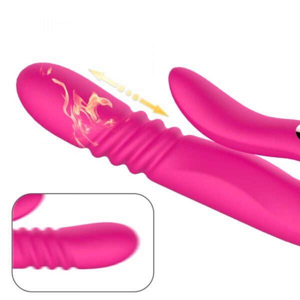Deluxe Twirling Vibrating Thruster RED - obrazek 12
