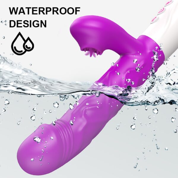 Wibrator  SiliconeTongue Vibrator, USB 10 Function - obrazek 12