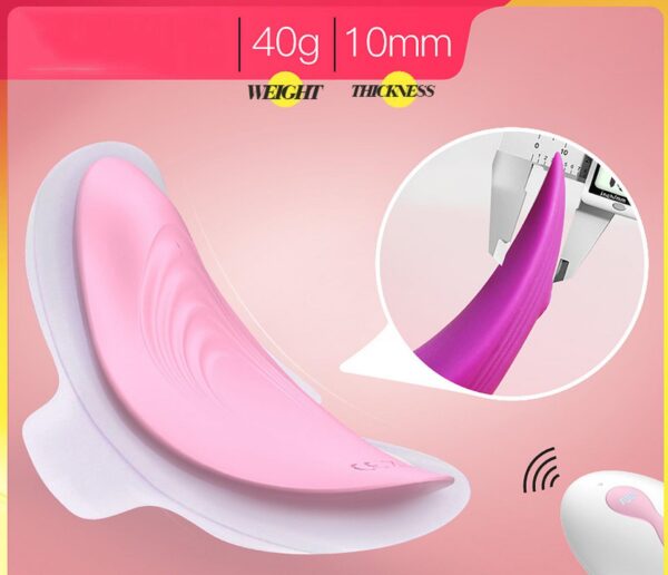Ultrathin Wearable remote mini vibe PINK - obrazek 12