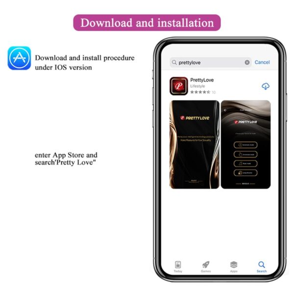 PRETTY LOVE   Baird, 12 vibration functions Mobile APP Long distance Control - obrazek 12