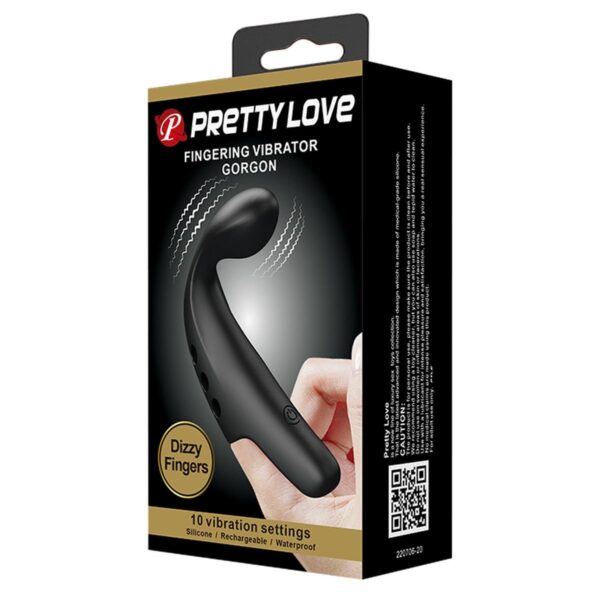 PRETTY LOVE   FINGERING VIBRATOR GORGON, 10 vibration functions - obrazek 12