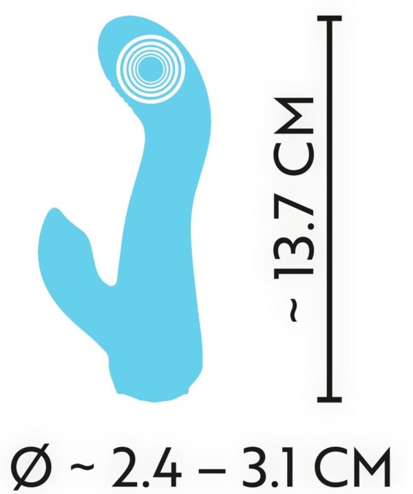 Cuties Mini Vibrator blue 4 - obrazek 12