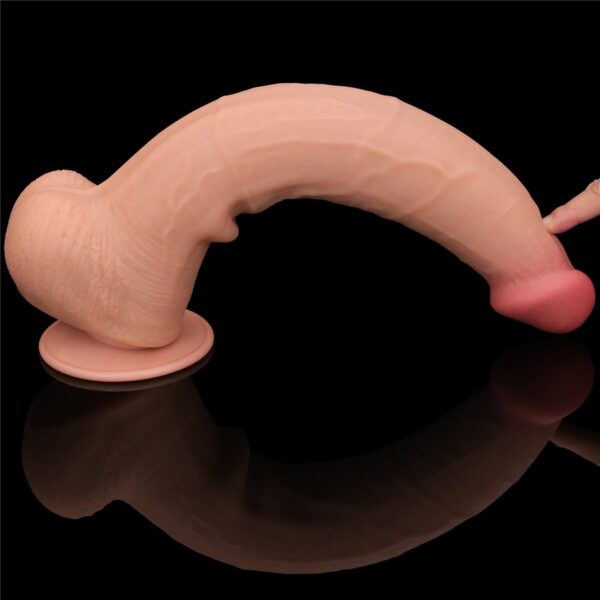 13.5 King Sized Sliding Skin Dual Layer Dong - obrazek 12