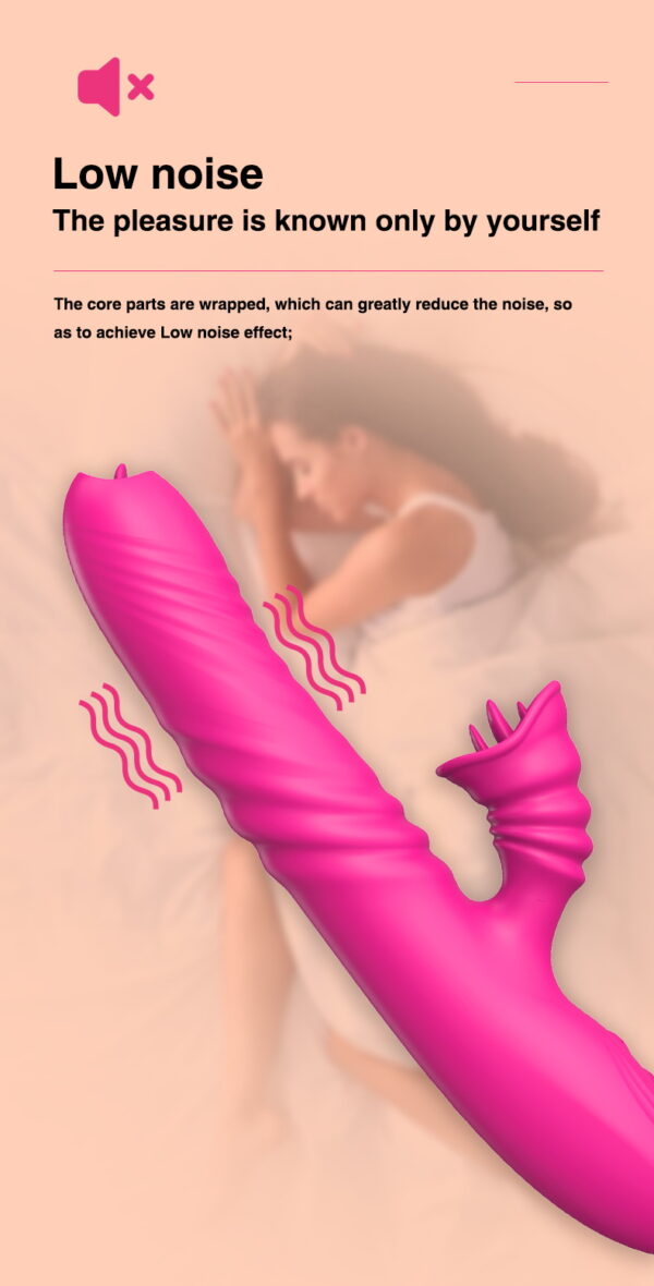 Wibrator Angelia USB 3 functions of thrusting / 20 vibrations Pink - obrazek 11