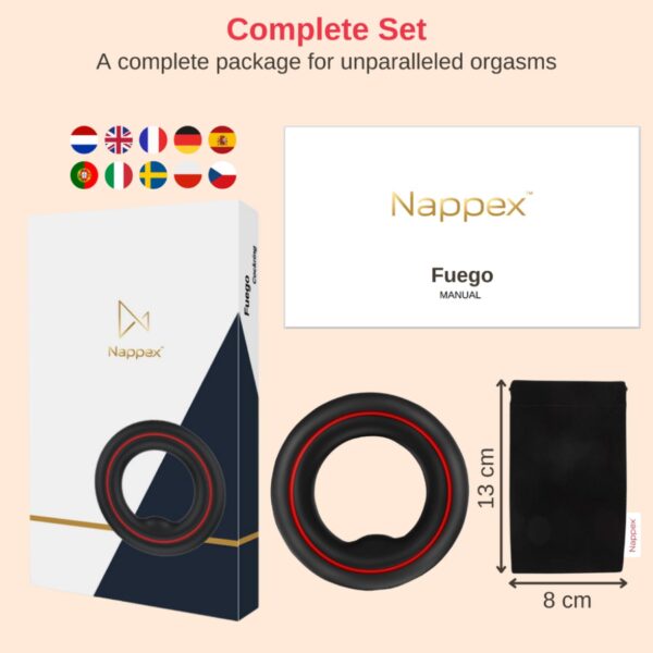 Cockring   Nappex™ Fuego   Premium Cockrings (10 Languages) - obrazek 12