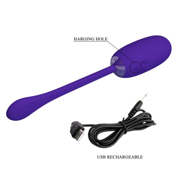 PRETTY LOVE   JULIUS EGG Purple 12 function vibrations - obrazek 12