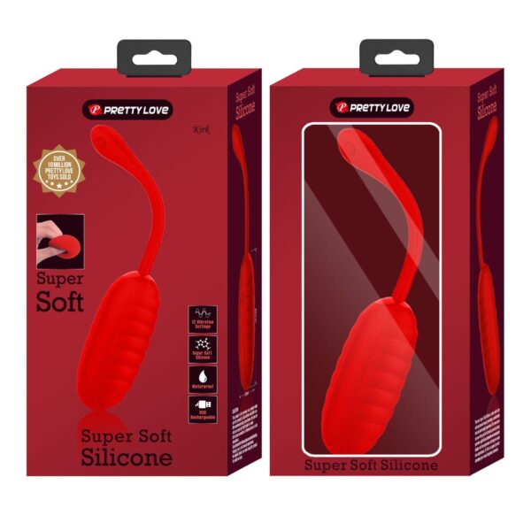 PRETTY LOVE   KIRK EGG Red 12 function vibrations - obrazek 12