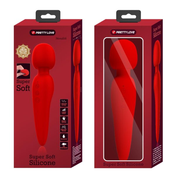 PRETTY LOVE   Meredith Red, 5 levels of speed control Memory function 7 vibration functions - obrazek 12