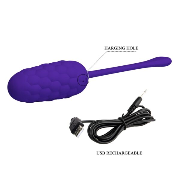 PRETTY LOVE   MARINA EGG Purple 12 vibration functions - obrazek 12