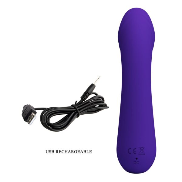 PRETTY LOVE   Cetus dark Purple, Memory function 12 vibration functions - obrazek 12
