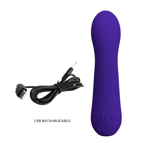 PRETTY LOVE   Faun dark Purple,G spot vibrator, 12 vibration functions Memory function - obrazek 12