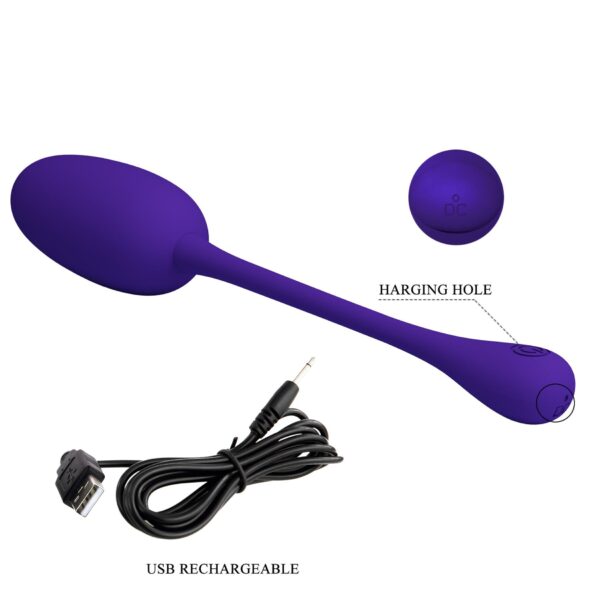 PRETTY LOVE   KNUCKER Purple, 12 vibration functions Memory function - obrazek 12
