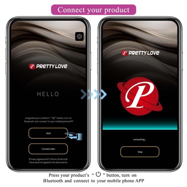 PRETTY LOVE   Baird Purple, 12 vibration functions Mobile APP Long distance Control - obrazek 12
