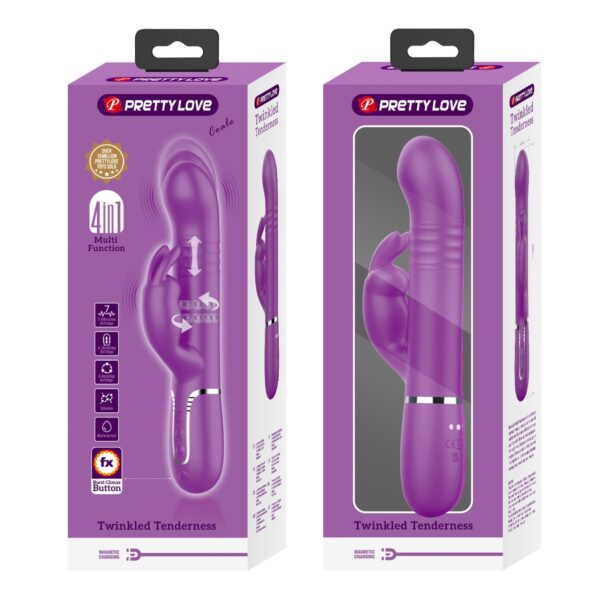 PRETTY LOVE   Coale Purple, 7 vibration functions 4 rotation functions 4 thrusting settings - obrazek 12