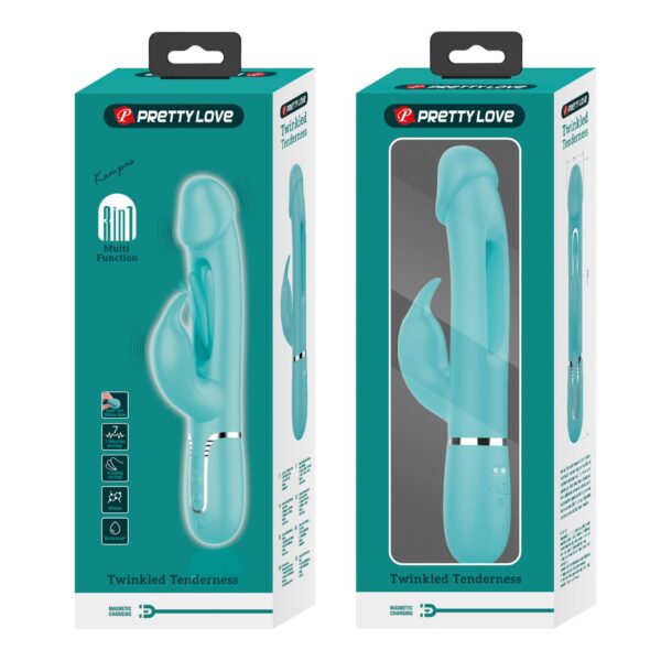 PRETTY LOVE   Kampas Green, 7 vibration functions 4 licking settings - obrazek 12