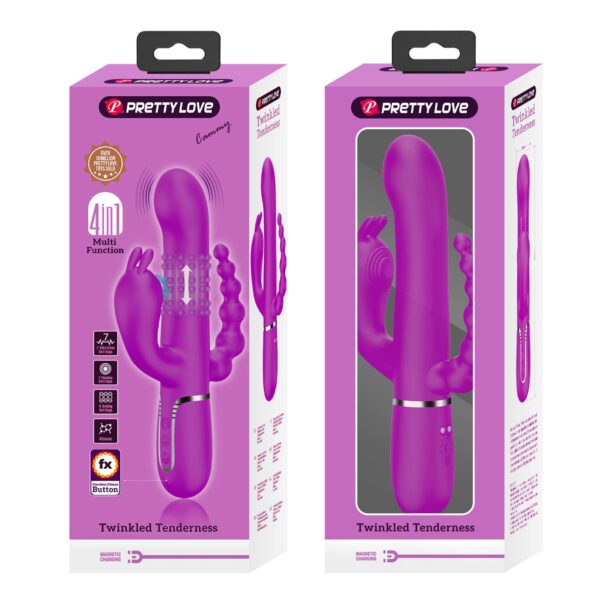 PRETTY LOVE   Cammy Purple, Twinkled Tenderness, 7 thumping functions 7 vibration functions 4 rolling functions - obrazek 12