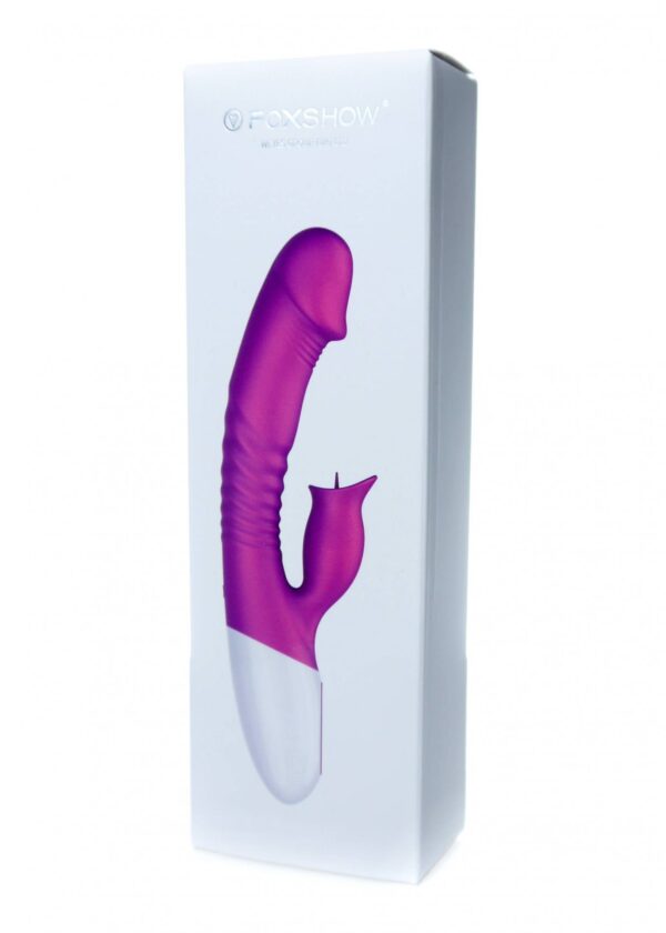 Wibrator Silicon, Vibrator 7 Function and Heating Mode, Purple - obrazek 13