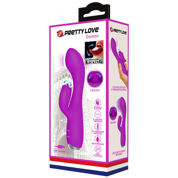 PRETTY LOVE   GLORIA  Purple 12 function vibrations - obrazek 10