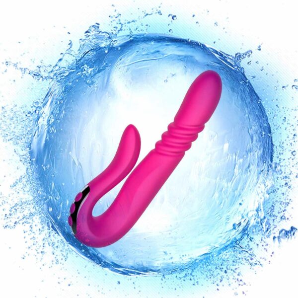 Deluxe Twirling Vibrating Thruster RED - obrazek 13