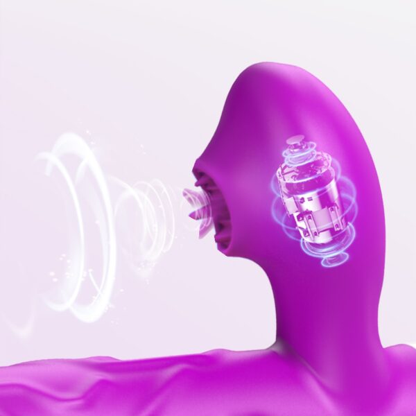 Wibrator  SiliconeTongue Vibrator, USB 10 Function - obrazek 13