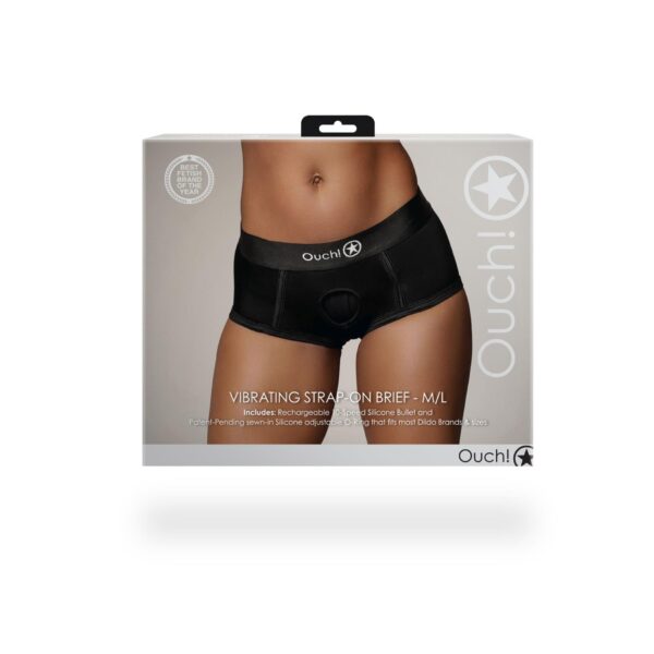 Vibrating Strap on Brief   M/L - obrazek 13