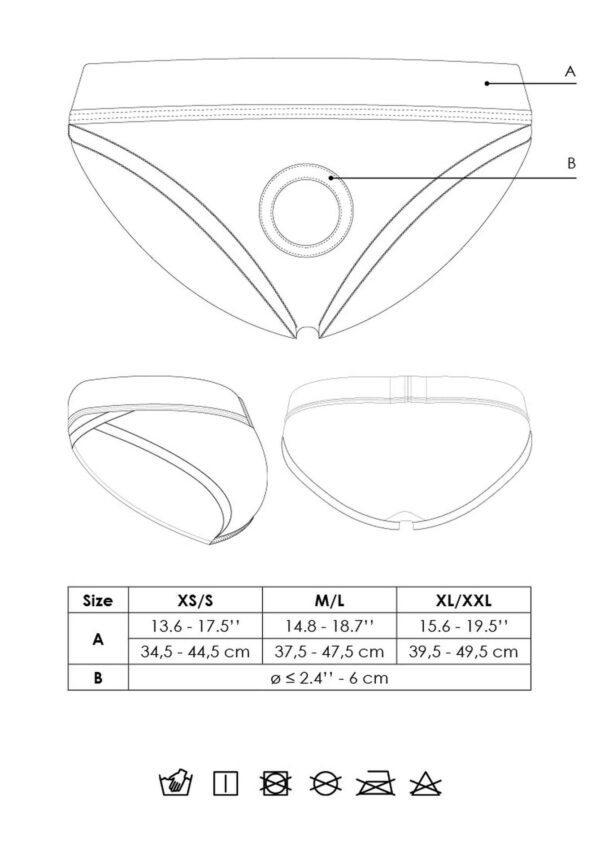 Vibrating Strap on Hipster   M/L - obrazek 13
