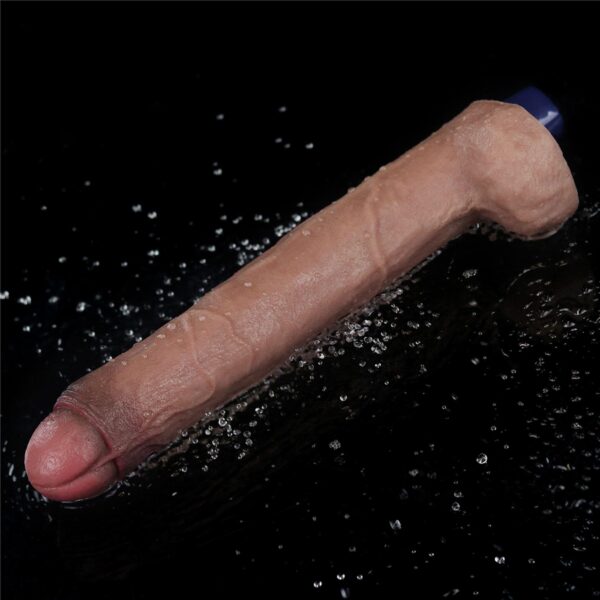 10.5 REAL SOFTEE Rechargeable Silicone Vibrating Dildo - obrazek 13