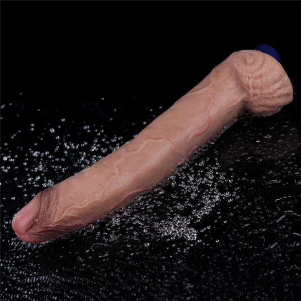 11 REAL SOFTEE Rechargeable Silicone Vibrating Dildo - obrazek 13