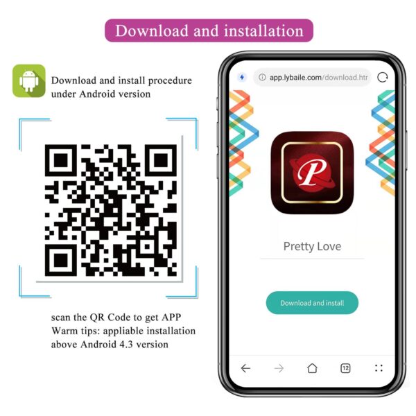 PRETTY LOVE   Catalina, 12 vibration functions Mobile APP Long distance Control - obrazek 13