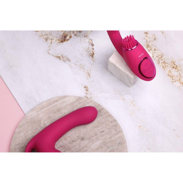 Riko   Rechargeable Triple Action Thumper with Advanced Finger Motion & Pulse Wave Stimulator   Pink - obrazek 13