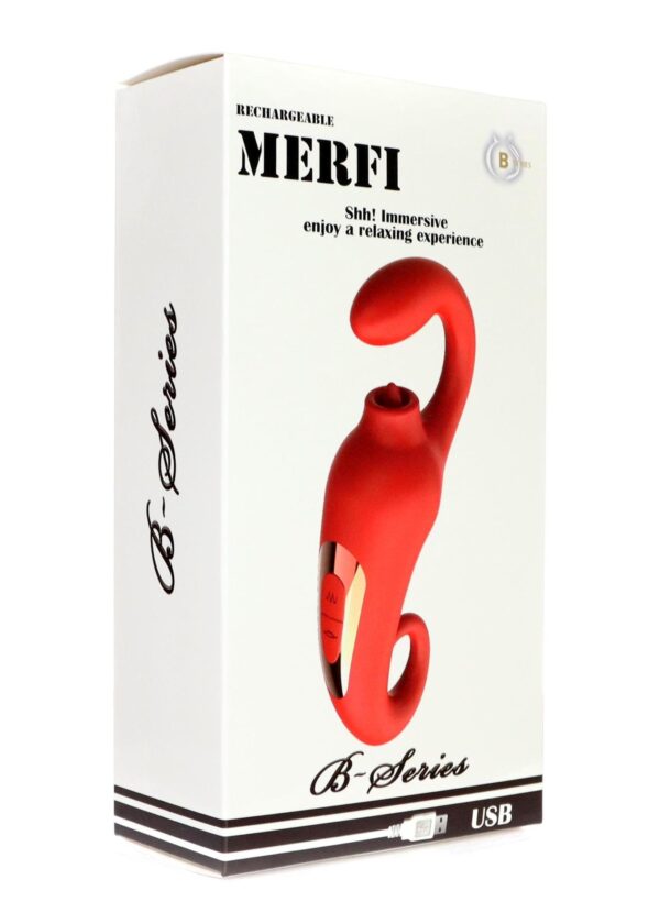 Wibrator Merfi, 10 vibration functions, 10 frequency tongue licking USB - obrazek 13
